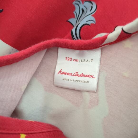 Hannah Andersson Magical Festival Unicorn Cotton Skater Dress size 6/7 GUC - Picture 7 of 12
